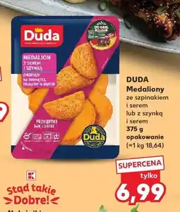 Kaufland Medaliony ze szpinakiem i serem Duda oferta