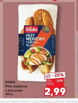 Kaufland Filet wędzony z kurczaka Duda oferta