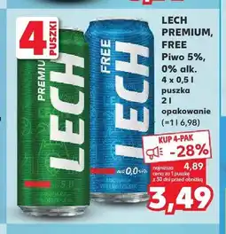 Kaufland Piwo Lech Premium 5% alk. 4-pak oferta