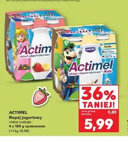 Kaufland Napój jogurtowy Actimel truskawkowy 4-pak oferta