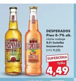 Kaufland Piwo Desperados Original 0-7% alk oferta