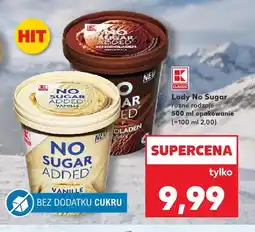 Kaufland Lody K-Classic No Sugar Added oferta