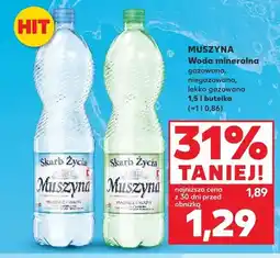 Kaufland Woda mineralna gazowana Skarb Życia Muszyna oferta