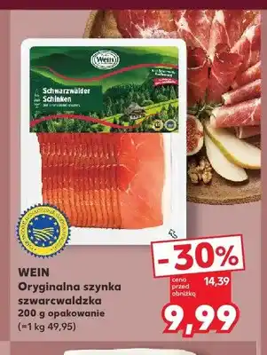 Kaufland Oryginalna szynka szwarcwaldzka Wein oferta