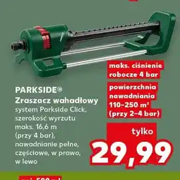 Kaufland Zraszacz wahadłowy PARKSIDE system Parkside Click oferta