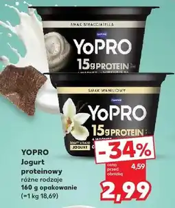 Kaufland Jogurt proteinowy YoPRO smak stracciatella oferta