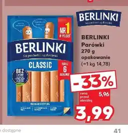 Kaufland Parówki Classic Berlinki oferta