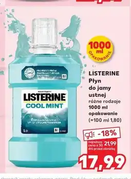 Kaufland Płyn do jamy ustnej Listerine Cool Mint oferta