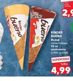 Kaufland Lody rożek Kinder Bueno White oferta