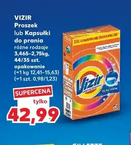 Kaufland Proszek do prania Vizir oferta