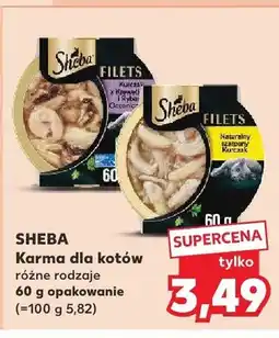 Kaufland Karma dla kotów Sheba Filets Kurczak z Krewetkami i Rybą Oceaniczną oferta