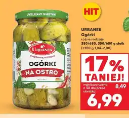 Kaufland Ogórki na ostro Urbanek oferta