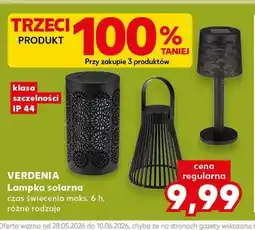 Kaufland Lampka solarna Verdenia klasa szczelności IP 44 oferta