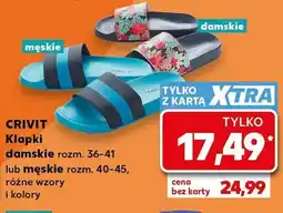 Kaufland Klapki męskie Crivit oferta