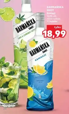 Kaufland Koktajl Barmańska Shot Lime & Cannabis Sativa 14,5% alk oferta