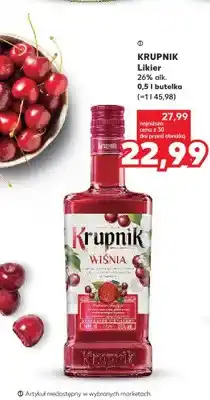 Kaufland Likier Krupnik Wiśnia 26% alk oferta