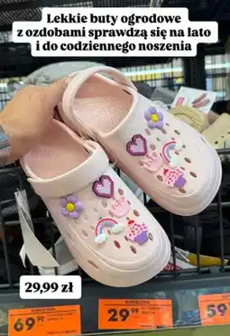 Biedronka Buty ogrodowe z pinami oferta