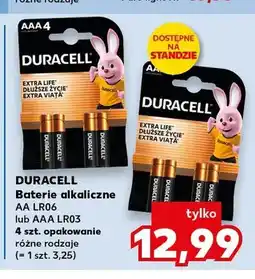 Kaufland Baterie alkaliczne DURACELL AA LR06 oferta