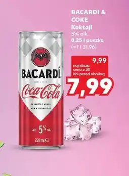 Kaufland Koktajl Bacardi & Coke 5% alk oferta