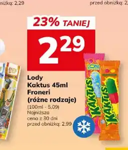 Hitpol Lody Kaktus Froneri oferta
