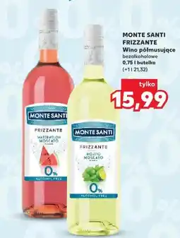 Kaufland Wino półmusujące bezalkoholowe MONTE SANTI FRIZZANTE watermelon moscato oferta