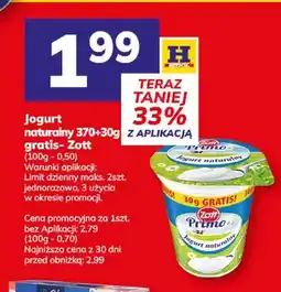 Hitpol Jogurt naturalny Zott Primo oferta