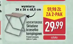 ALDI Krzesło kempingowe Adventuridge oferta