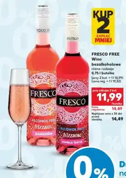 Kaufland Wino bezalkoholowe FRESCO FREE frizzante poziomka oferta
