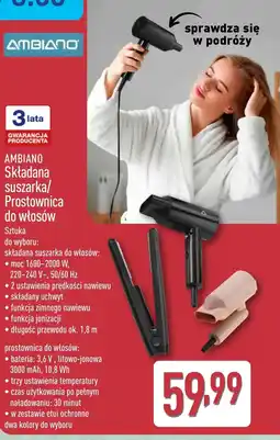 ALDI Suszarka do włosów Ambiano oferta