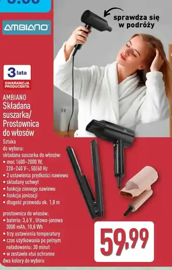 ALDI Suszarka do włosów Ambiano oferta