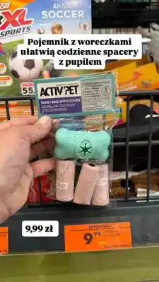 Biedronka Worki na odchody z pojemnikiem ACTIV PET oferta