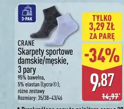 ALDI Skarpety sportowe Crane oferta