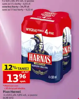 Auchan Piwo Harnaś oferta