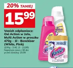 Hitpol Vanish odplamiacz Oxi Action w żelu Benckiser oferta