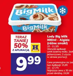 Hitpol Lody Big Milk Algida oferta