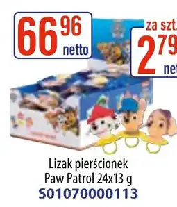 AT Paw Patrol Lizak pierścionek oferta