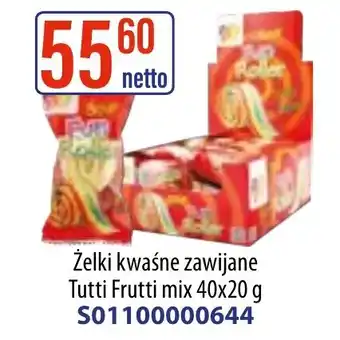 AT Żelki kwaśne zawijane Tutti Frutti mix oferta