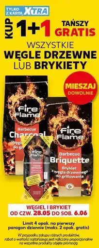 Kaufland WSZYSTKIE WĘGLE DRZEWNE LUB BRYKIETY oferta