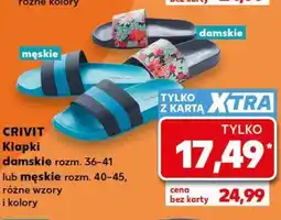 Kaufland CRIVIT Klapki damskie rozm. 36-41 lub męskie rozm. 40-45, różne wzory i kolory oferta