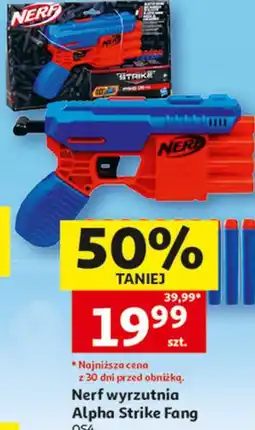 Auchan Nerf wyrzutnia Alpha Strike Fang QS4 oferta