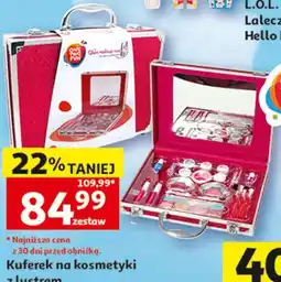 Auchan Kuferek na kosmetyki z lustrem oferta