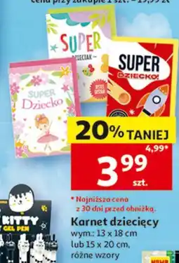 Auchan Karnet dziecięcy oferta