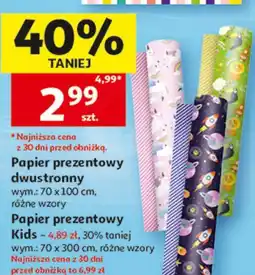 Auchan Papier prezentowy dwustronny oferta