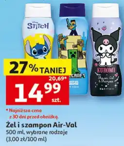 Auchan Air-Val Żel i szampon oferta