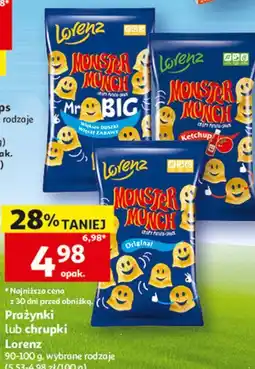 Auchan Prażynki lub chrupki Lorenz Monster Munch oferta
