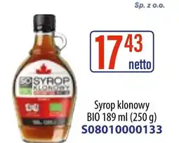 AT Syrop klonowy BIO oferta