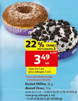Auchan Donut Milka, donut Oreo oferta