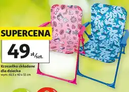 Auchan Krzesełko składane dla dziecka oferta