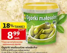 Auchan Ogórki małosolne wiaderko oferta