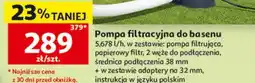 Auchan Pompa filtracyjna do basenu 5,678 l/h oferta